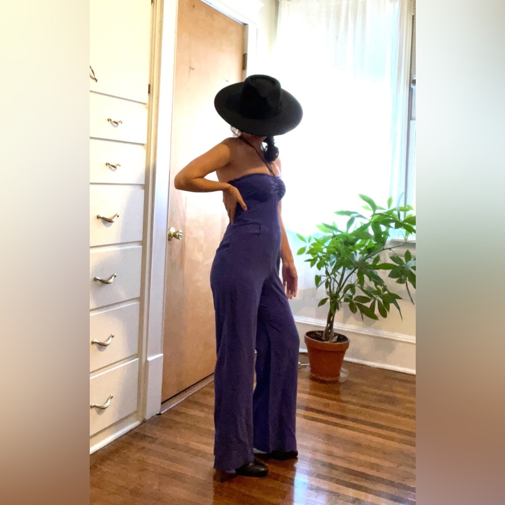 Yumi Kim Purple Silk Jumpsuit Size XS